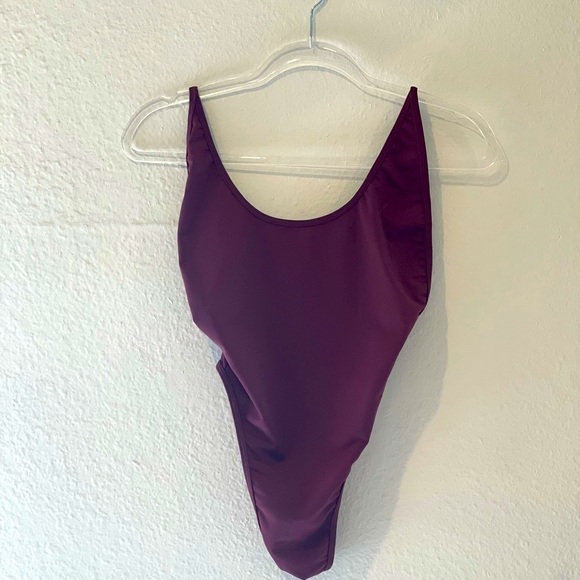Laina Rauma Small thong onepiece swimsuit burgundy S - Picture 3 of 13